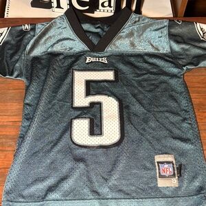 Reebok Philadelphia Eagles #5 Jersey - Black & Silver-Donovan McNabb